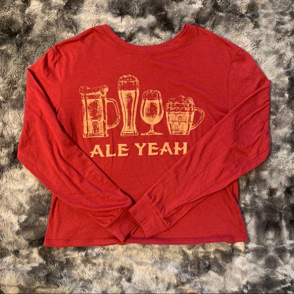 Ale Yeah Long Sleeve Crop - Picture 2 of 5